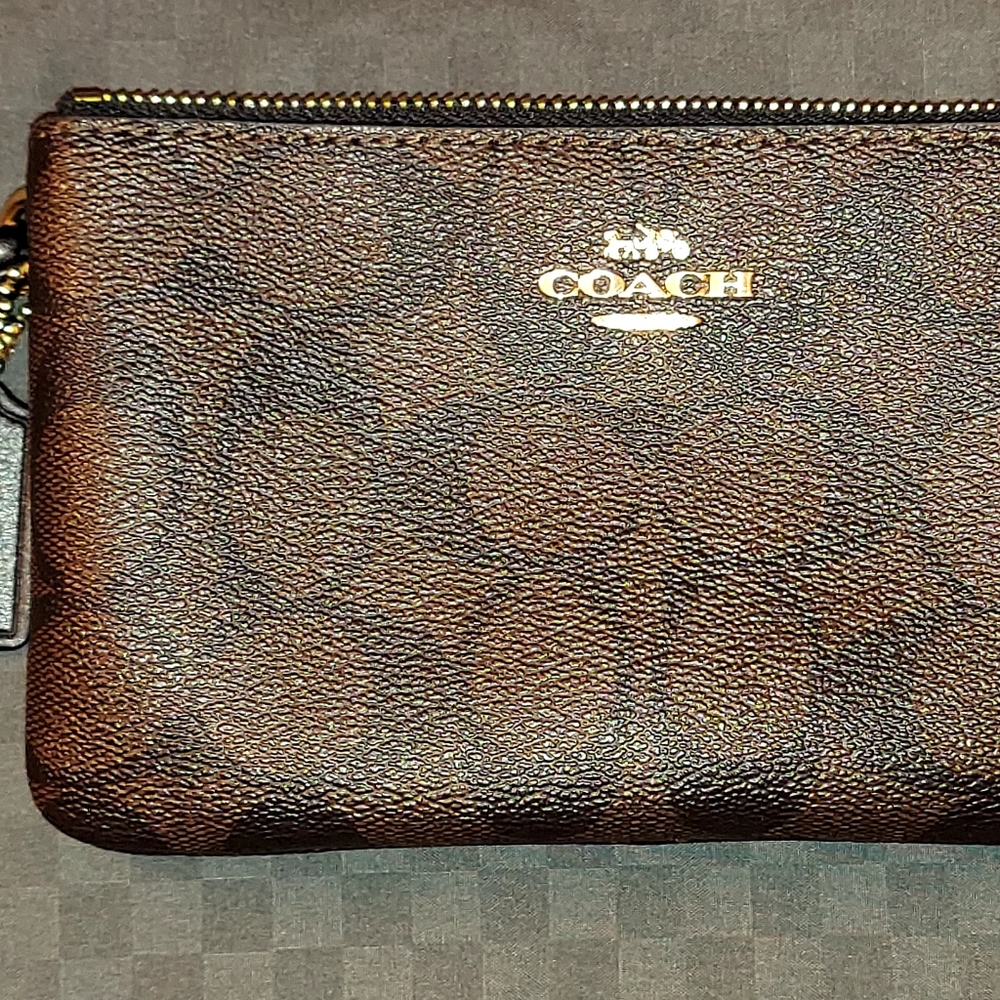 Coach Wristlet Brown/Black